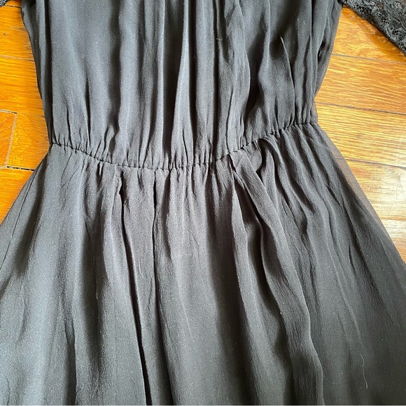 Alice + Olivia Black Lace Long Sleeve Open Back Dress size XS - Picture 9 of 14